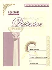 Rockport Publishers Award of Distinction for The Best of Business Card Design 3